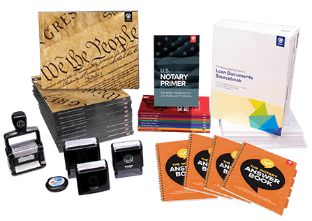 Notary stamps, journals, books