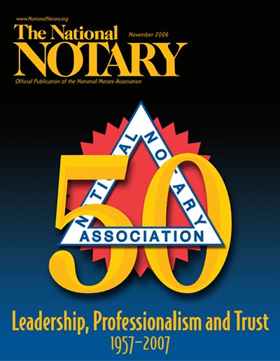 The National Notary - November 2006
