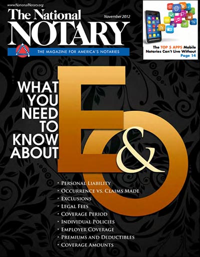 The National Notary - November 2012