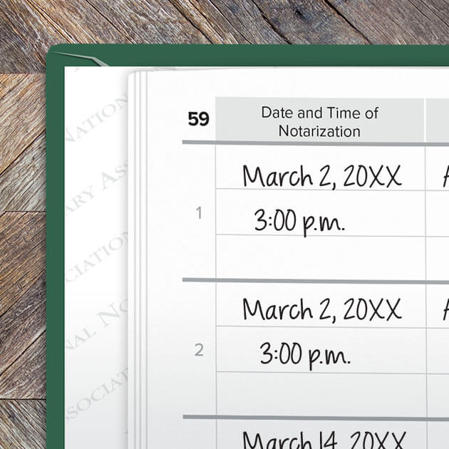 How to record multiple Notary journal entries for a single 