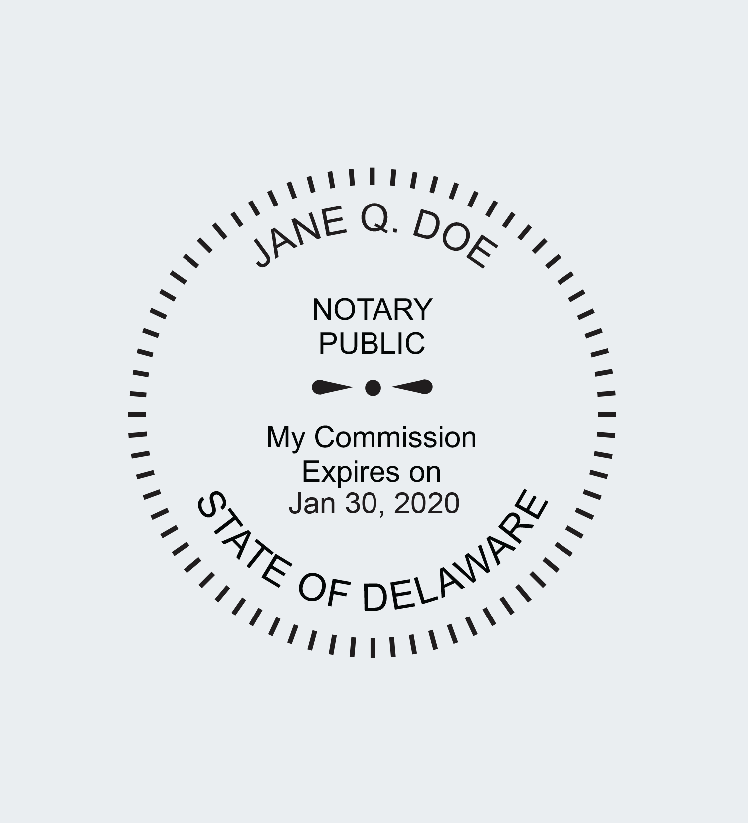 delaware notary seals nna notary seal template