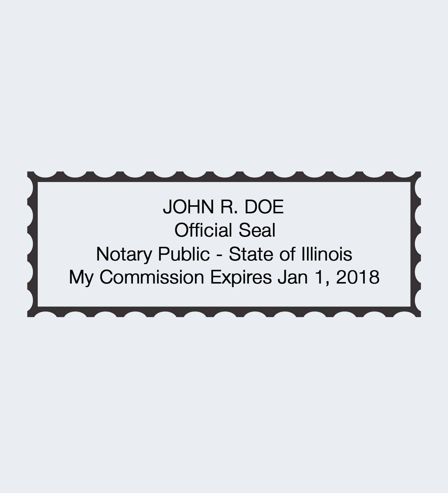 00000 Notary Seal Stamp Impression Illinois3