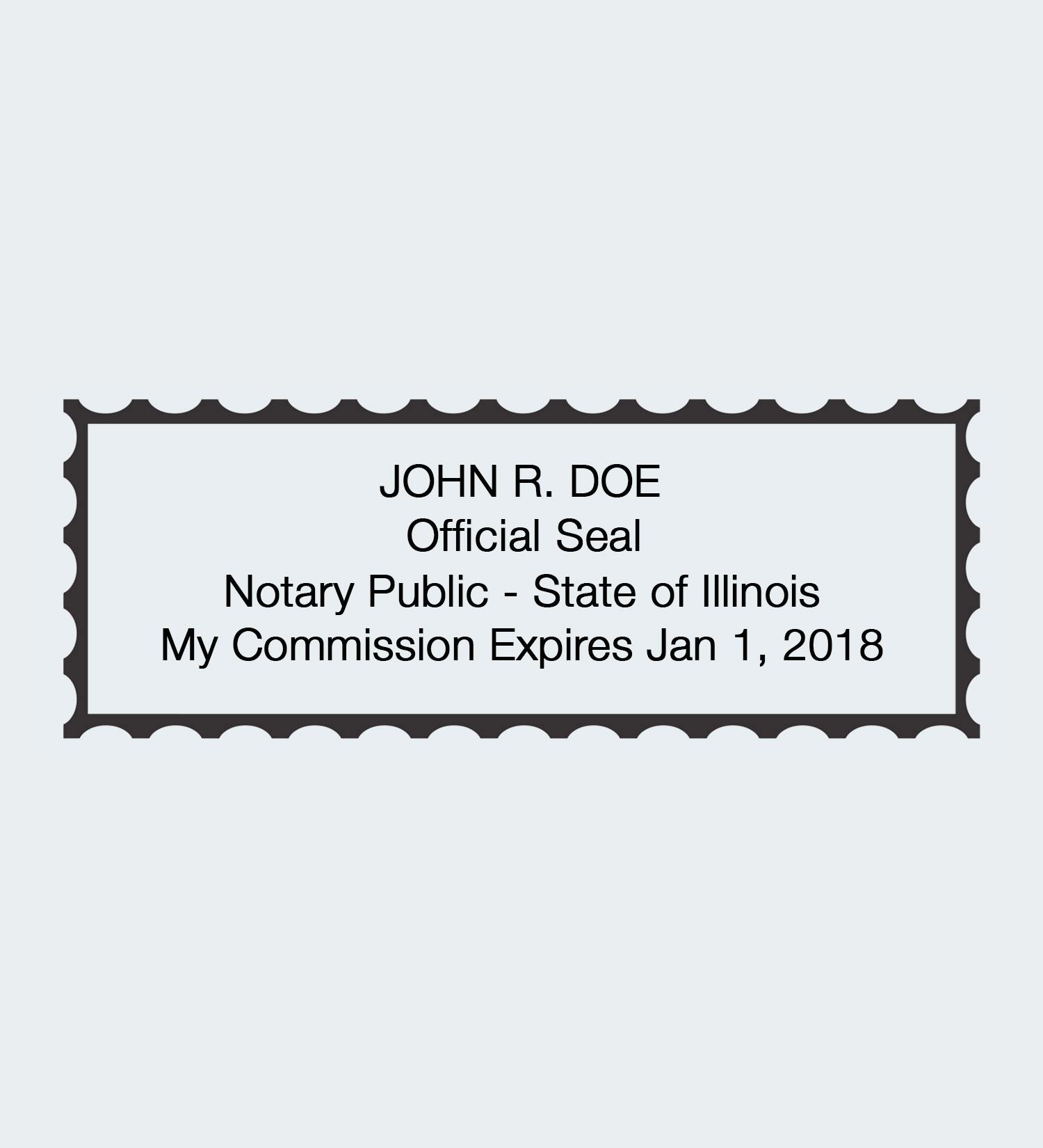 00000 Notary Seal Stamp Impression Illinois3