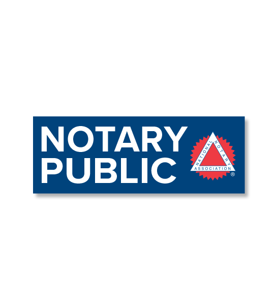 Notary Public Decal Signs