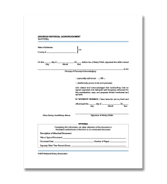 Arkansas Individual Acknowledgment