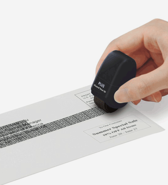 mini blackout stamp with