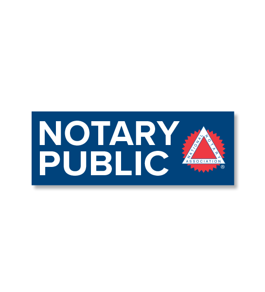 05624 Notary Public Decal Sticker