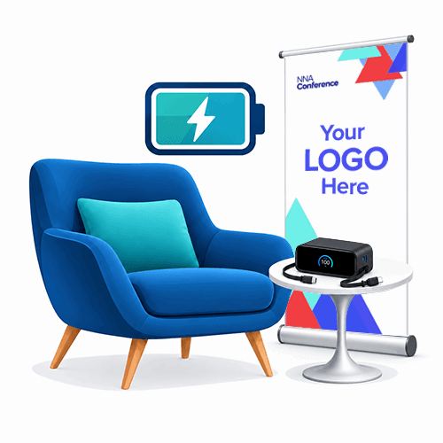 NNA Conference Sponsored Items Recharge Lounge