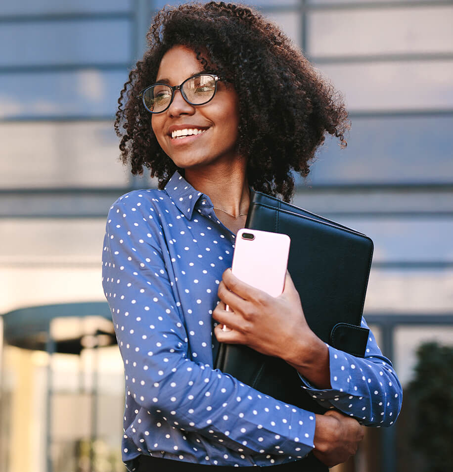 Woman successful becoming a Notary