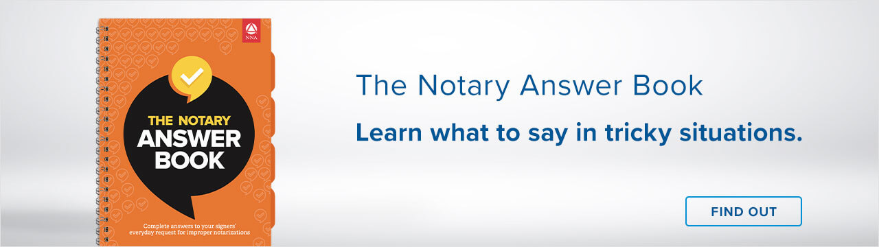 Notary Answer Book banner ad