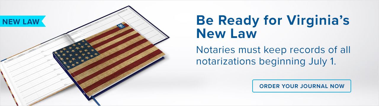 Journal ad for Virginia Notaries