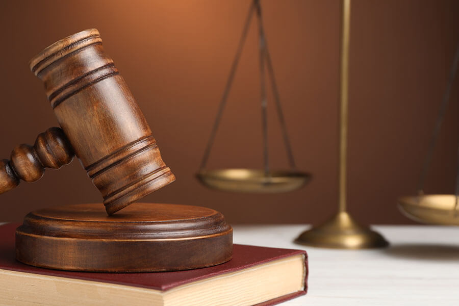 Judge's gavel symbolizing Notary lawsuit court case