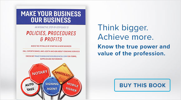 Mobile ad for Make Your Business Our Business book