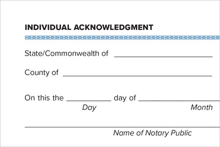 Notary acknowledgment sample 10-5-22