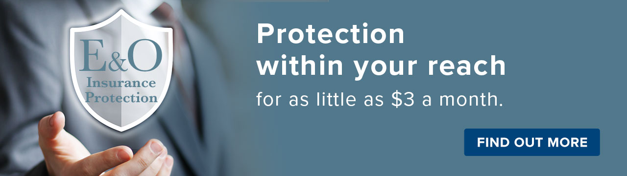 Desktop ad for Notary E&O insurance