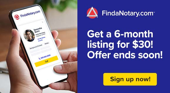 Mobile ad for last chance FindaNotary.com pricing