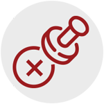 Icon of a disconnected power plug or cable with an X symbol.