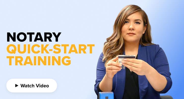 Notary Quick-Start Training video thumbnail