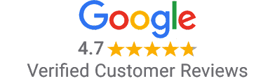 4.7 stars on Google Customer Reviews