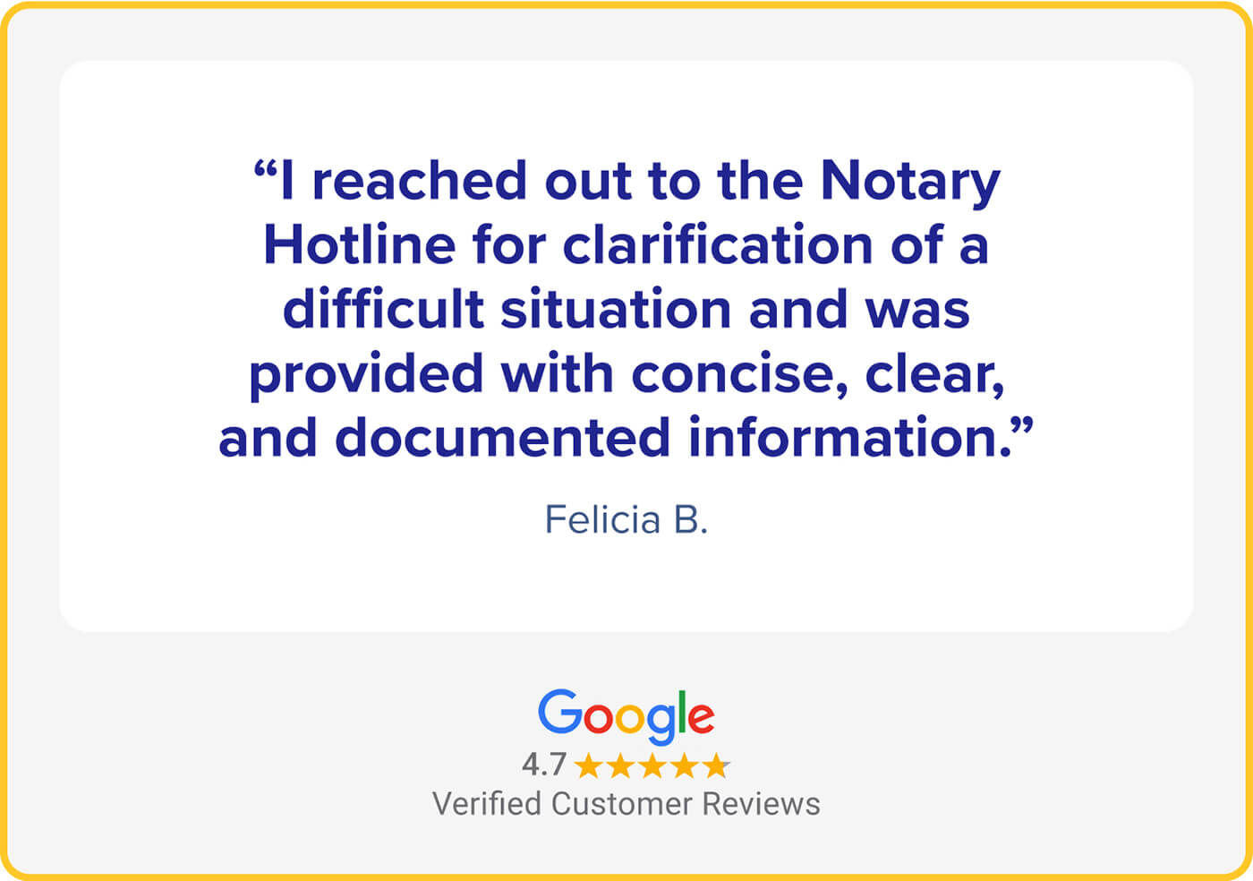 Successful female Notary