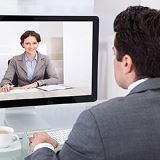 a video meeting with a client and a Notary