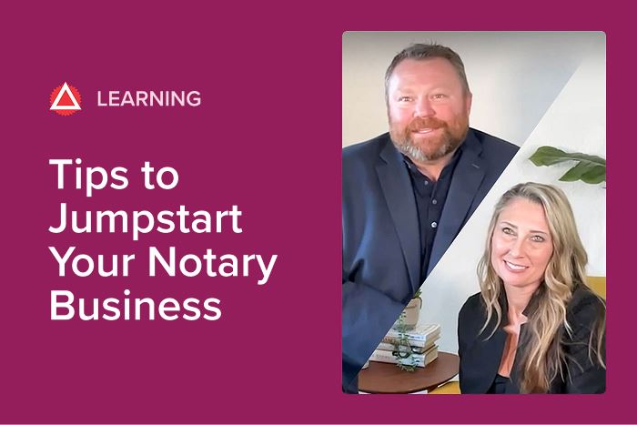 Video thumbnail: Tips to Jumpstart Your Notary Business