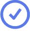 check mark icon in a circle