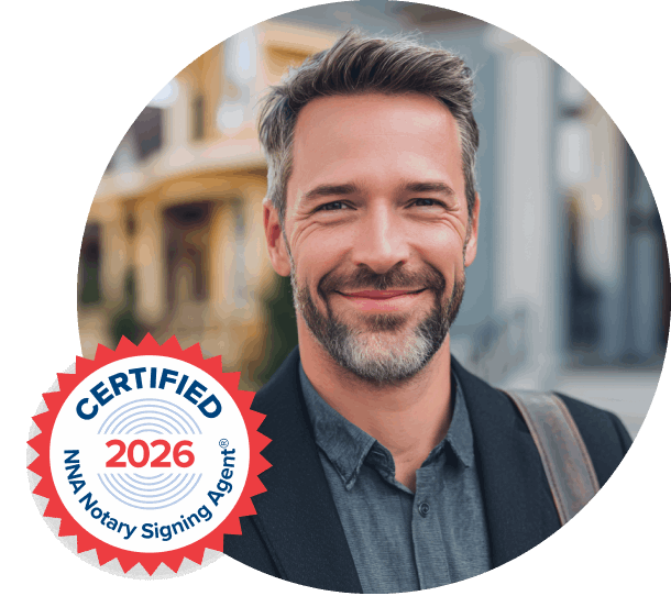 A male nsa with a NNA Certified badge