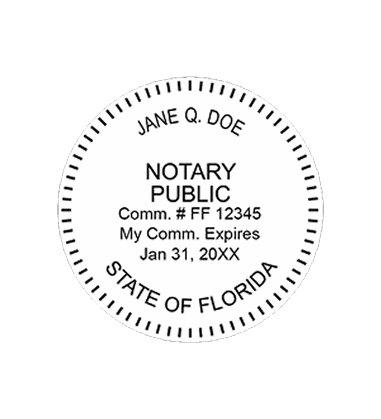 Florida Round Stamp