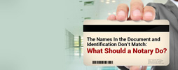 The Names in The Document and Identification Don't Match