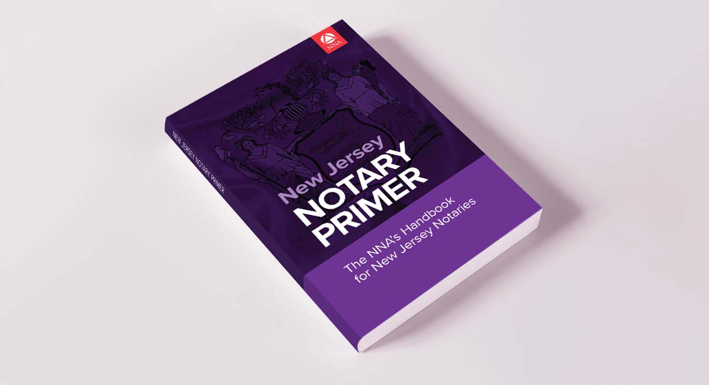 Cover of the New Jersey Notary primer book