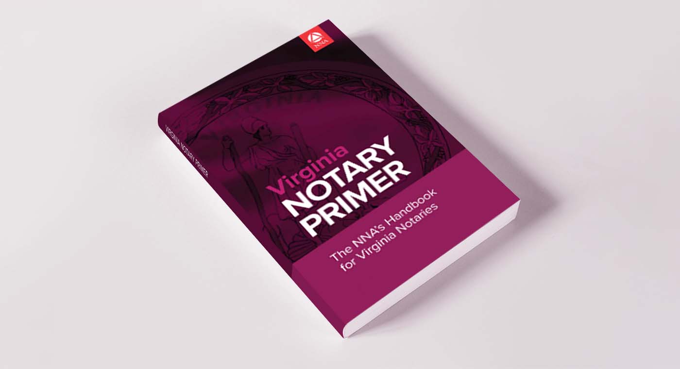 Cover of the Virginia Notary primer book